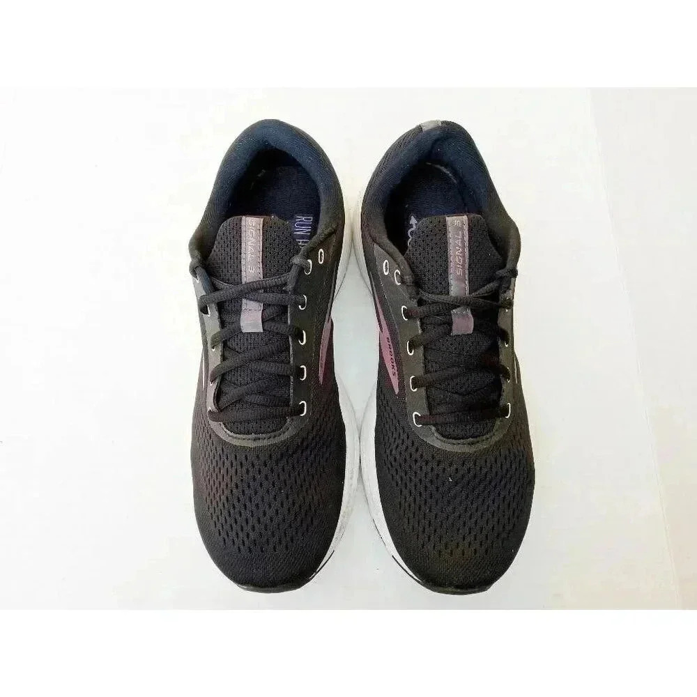 Brooks Womens Signal 3 Running Shoes Black 1203491B088 Low Top Mesh Lace Up 11‎
